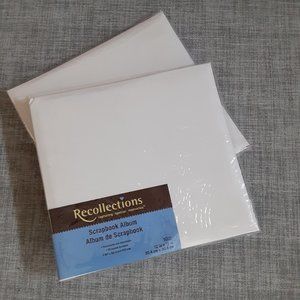 2 recollection scrap book- white